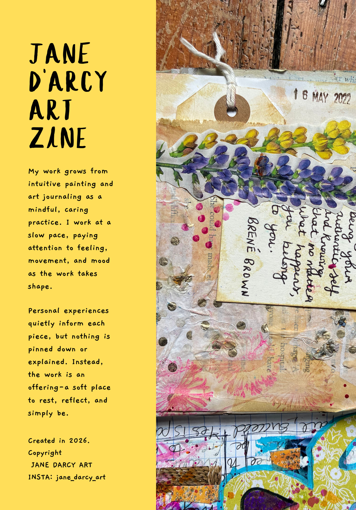 Art Zine Issue 1 – Art Journal Edition | Jane D'Arcy Art