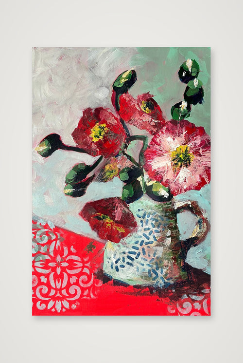 FLOWER JUG No.1 print for blocks — 40×60cm, 16×24" Print only